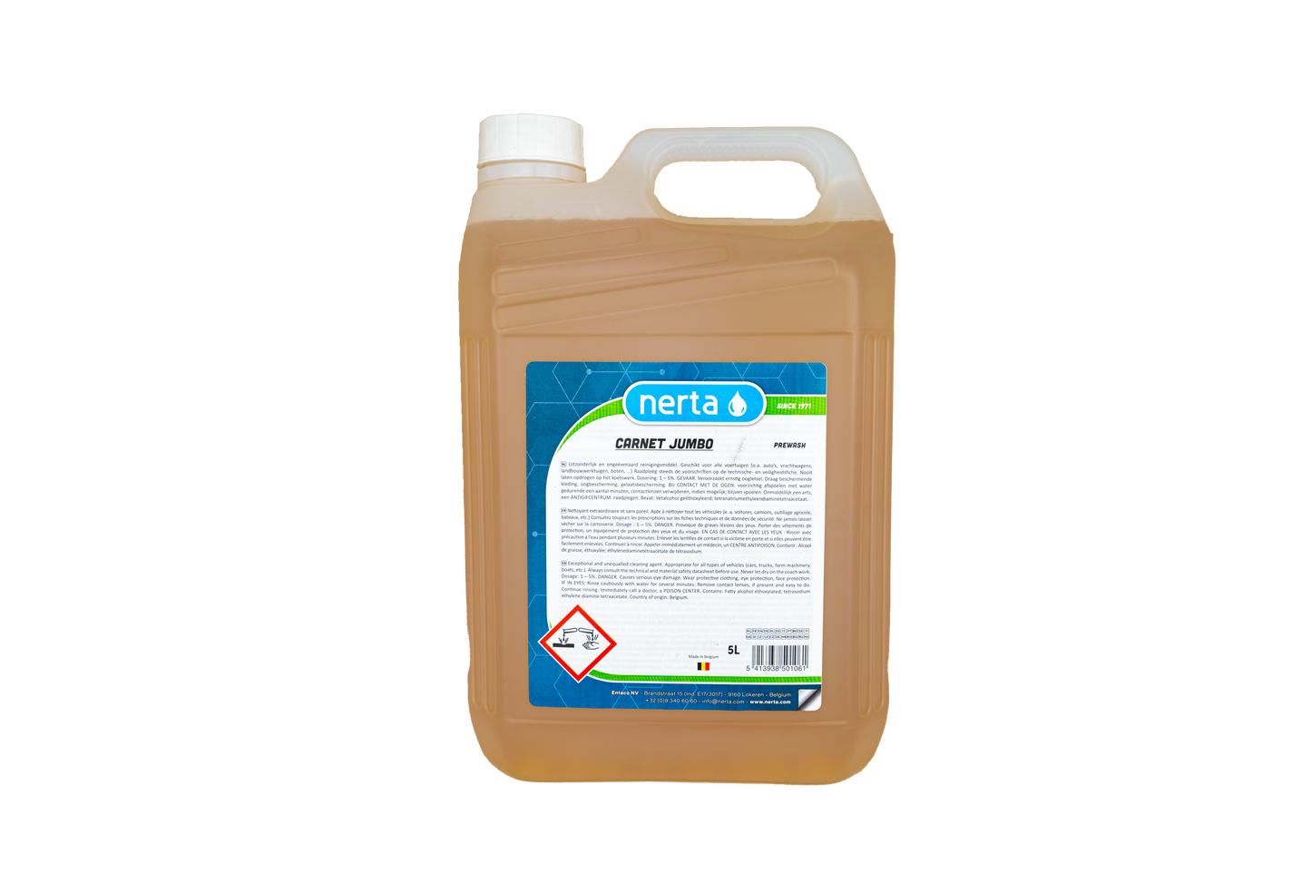 Nerta Carnet Jumbo - Auto shampoo - Snow foam - auto wassen - auto schoonmaak producten - 5 Liter