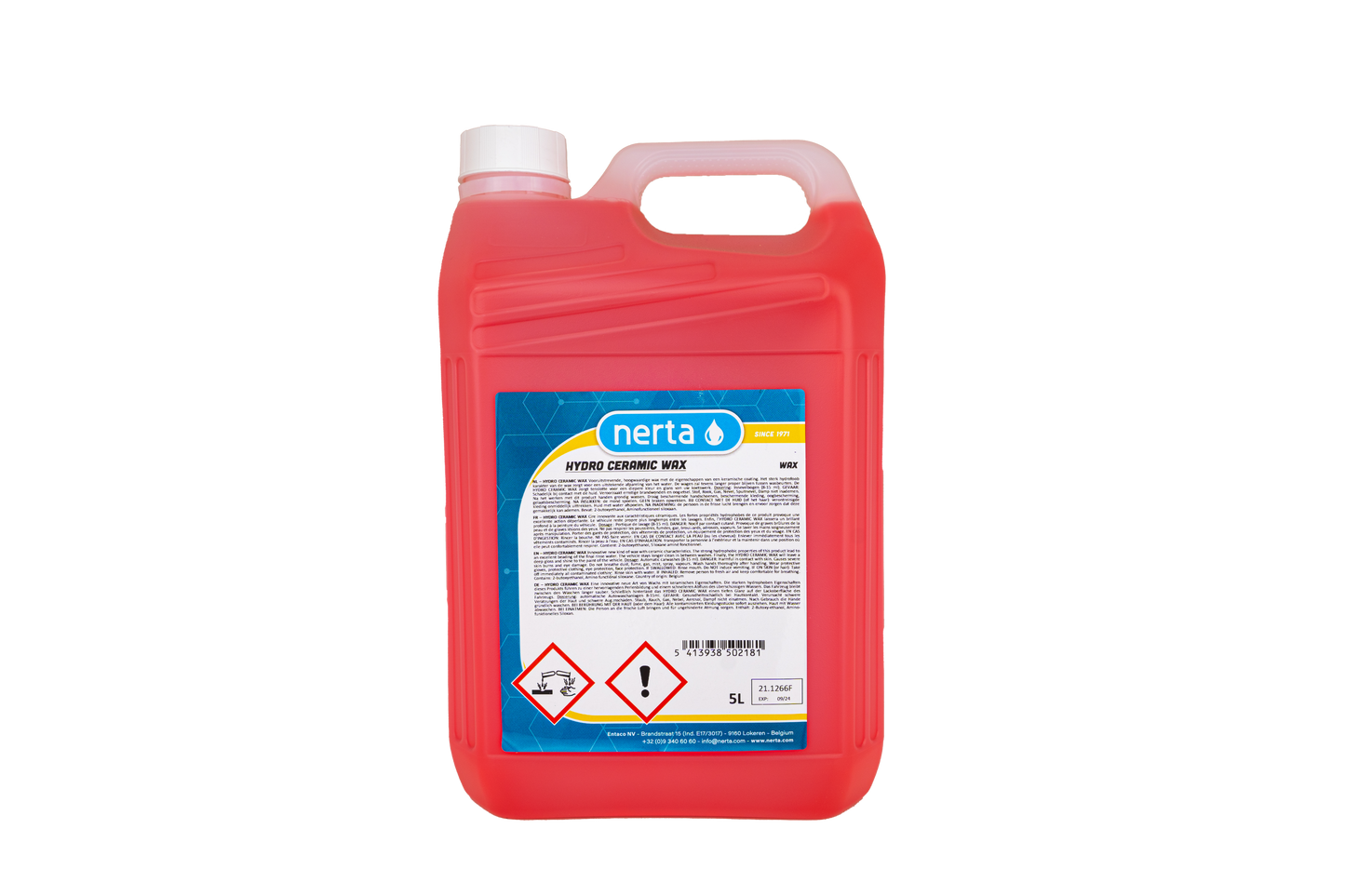 Nerta Hydro Ceramic Wax - autowax - ceramic coating auto - 5 liter