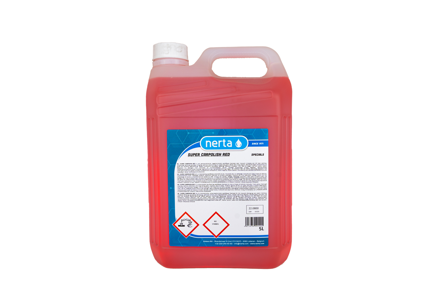 Nerta Super Carpolish red - Autoshampoo met wax - 5 liter