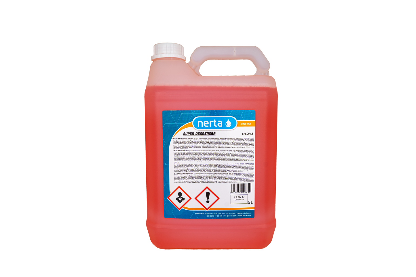 Nerta Super Degreaser - Ontvetter auto - vetverwijderaar - olie verwijderaar - aanslagreiniger - 5 liter