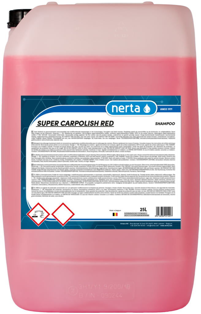 Nerta Super Carpolish red - Autoshampoo met wax - 5 liter